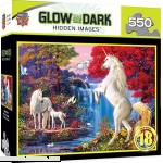 MasterPieces Hidden Images Glow in The Dark Dream World Unicorns 550 Piece Jigsaw Puzzle by Steve Read Dream World B06XCVSFY9